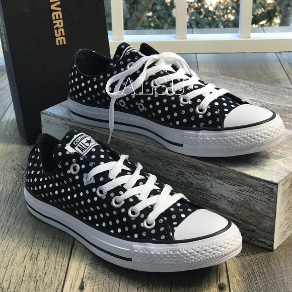 Converse Shoes - Converse Ctas OX Dots Black Silver WMNS AUTHENTIC